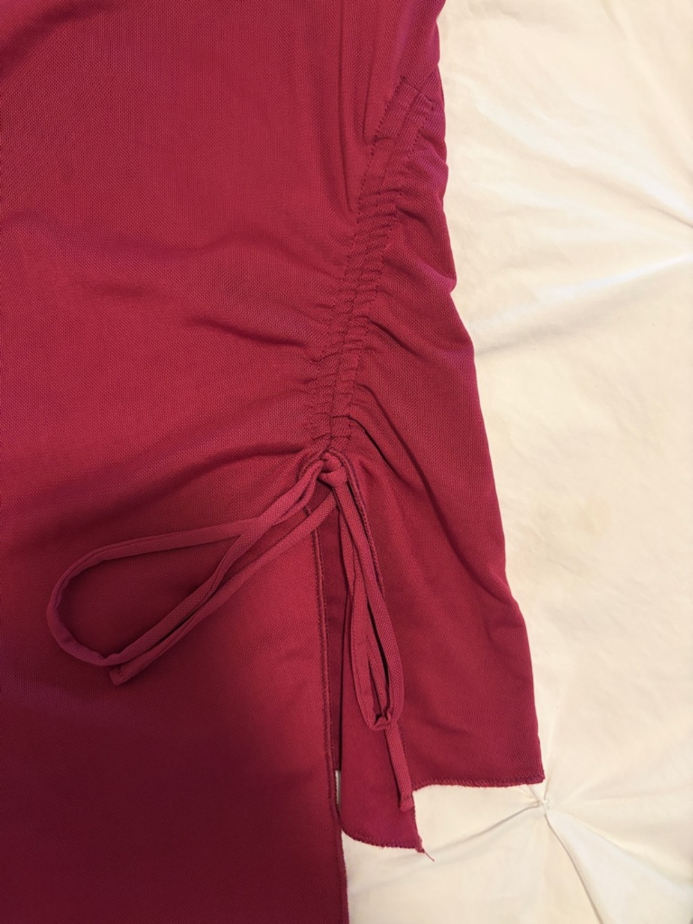 Garage Ruched Side Drawstring Tube Top - Picture 2 of 4